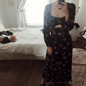 Reformed Floral Maxi Dress